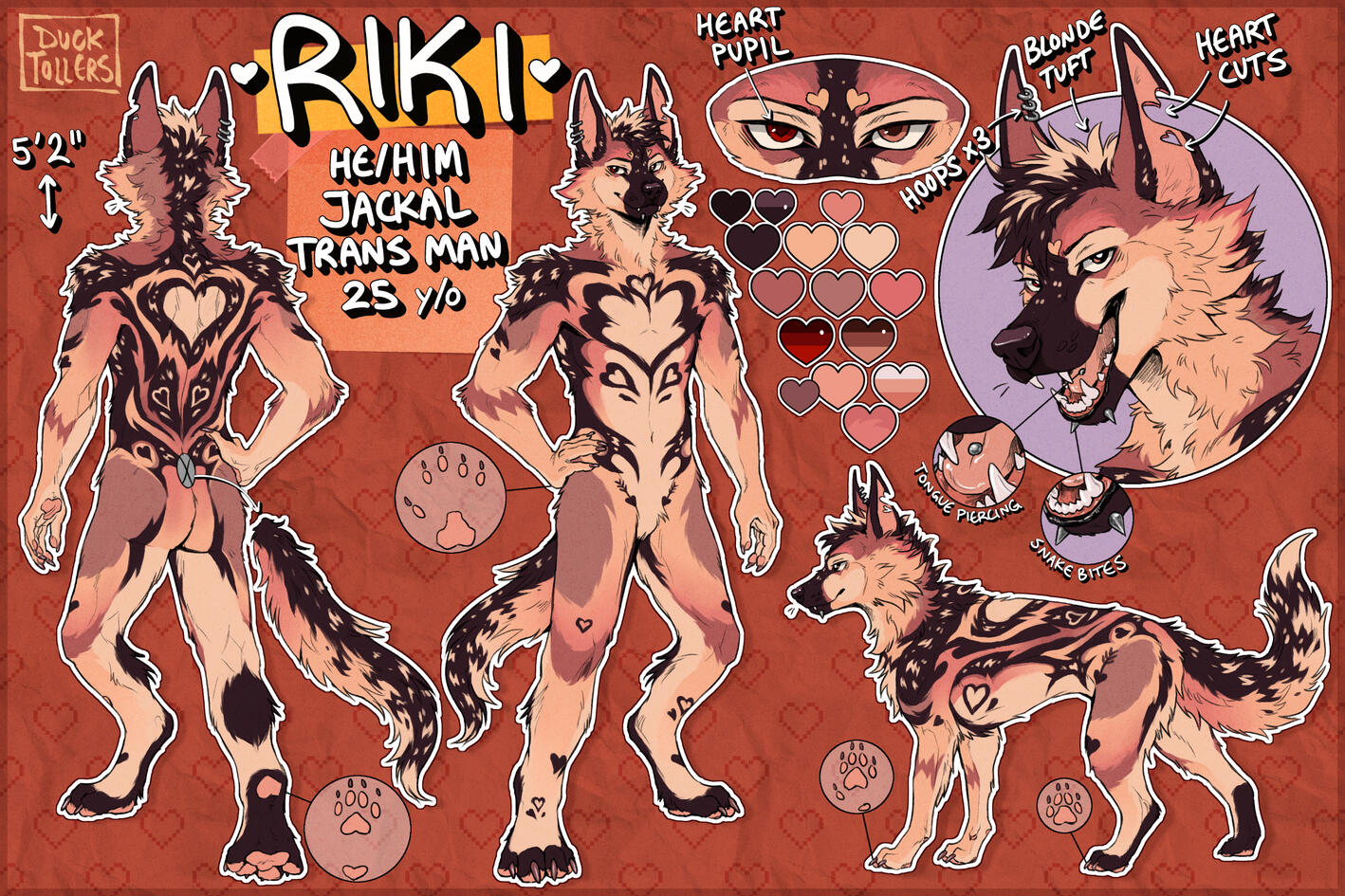 complex reference ($150) mini-figure → feral form ($0) + headshot ($20) + complexity ($30) & design ($90) fees (= $290)